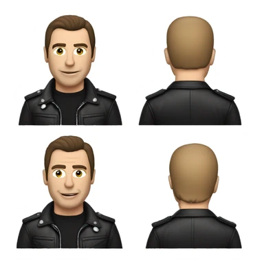John travolta in leather jacket sticker