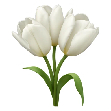 white tulips  sticker