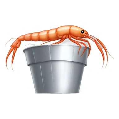shrimp in a foil cap sticker