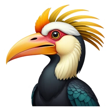 Wreathed Hornbill sticker