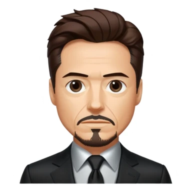 Tony stark black suit sticker