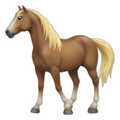 horse with rainbow  sticker