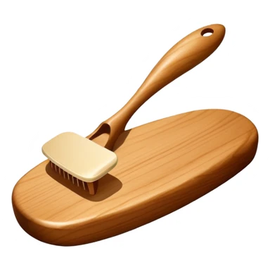 wooden gua sha tool, simple smooth sticker