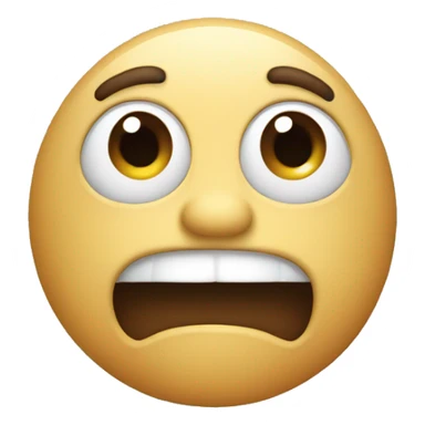 A emoji which is playing mind games  sticker