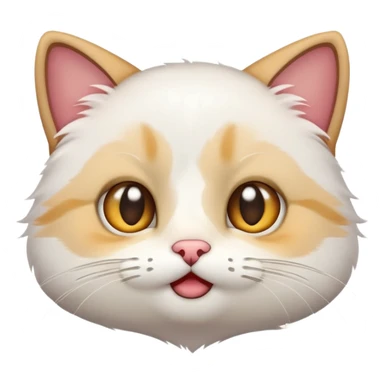 make a cat emoji so it looks like these emoji 😼😺😸 but it has this emotion 🥺 sticker