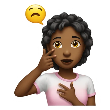 Girl blowing a kiss sticker