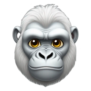 white gorilla sticker