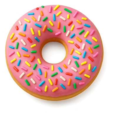 pink donut sticker