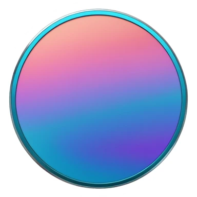 
coin color in in gradient of turquoise, blue, pink, purple, and coral metal texture
Rotate coin 125 degree   sticker