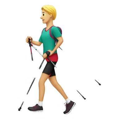 Nordic walking sticker