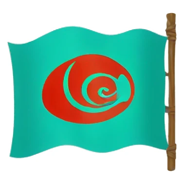 A flag emoji of the old turkic folk sticker