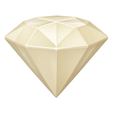 diamond shape carved from ivory. square tilted 45 degrees sticker