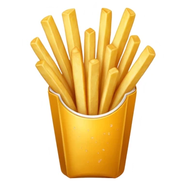 Porzione di patatine piccola, media e grande sticker