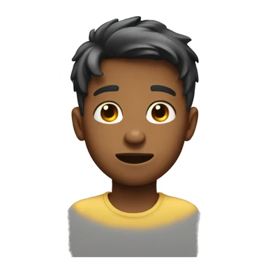 Boy blushing hard  sticker