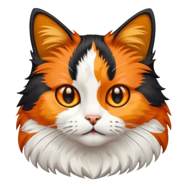 Cat calico sticker