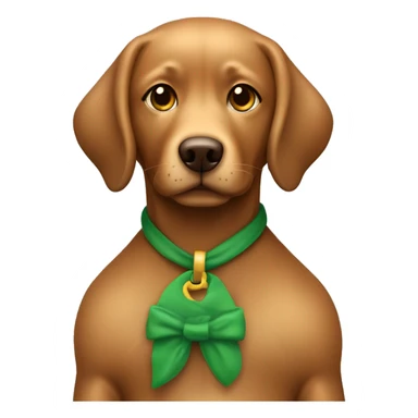 chica de pelo rizado marron con ojos verdes con un perro labrador color caramelo sticker