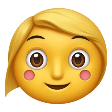 یه ایموجی بساز که چشماش سمت بالاعه و دوتا دستش زیر چونه اشه  sticker