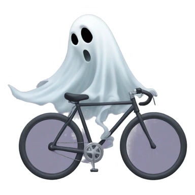 Ghost on a bike sticker
