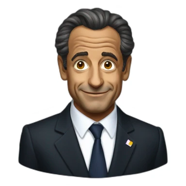 Black Nicolas Sarkozy sticker