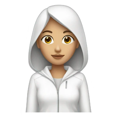 White outfit sticker