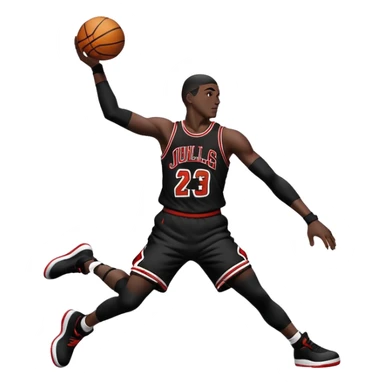 Air Jordan logo solid black minimalistic sticker