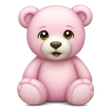 pastel pink teddy bear sticker