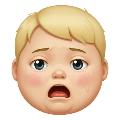 Begging fat kid crying sticker