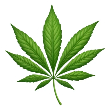 una hoja de marihuana  sticker