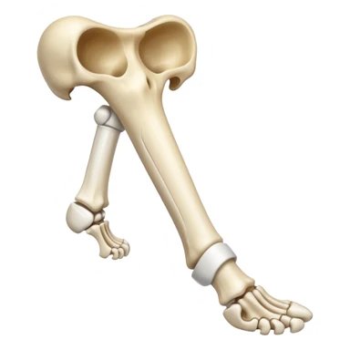 leg bone sticker