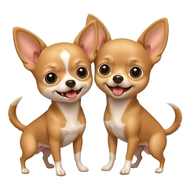 two annoying chihuahuas barking sticker