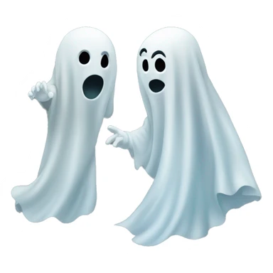 ghost couple arguing sticker
