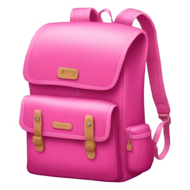 pink book bag. sticker