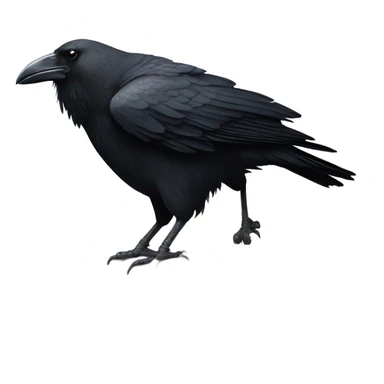 Crow and a boar  sticker