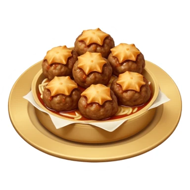 Wontons Beef Meatballs sticker