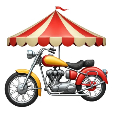 Circus motorbike  sticker