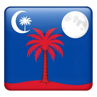 South Carolina flag sticker