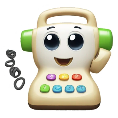 Baby toy phone sticker