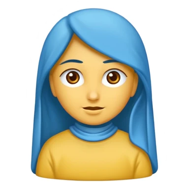 açık tenli  uzun kıvırcık sarı saçlı mavi gözlü yetişkin kadın sticker