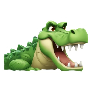 Angry crocodile sticker