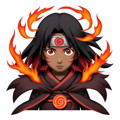 Itachi doing ameterasu sticker