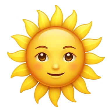 Sun shining  sticker