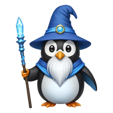 Penguin Wizard sticker