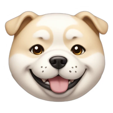 chubby asian doggo say hehe sticker