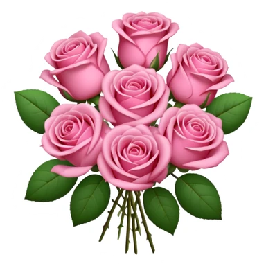 Bouquet of pink roses  sticker