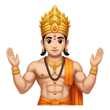 hindu god begins of maing miraclous karma making of humans sticker