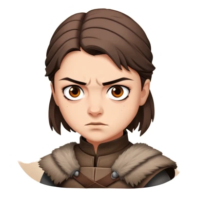 Arya of the game of throne sticker