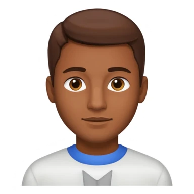 Chico moreno de pelo lacio sticker