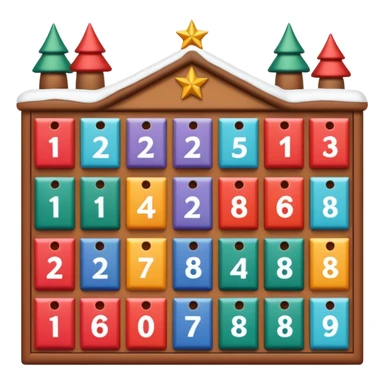 advent calendar sticker