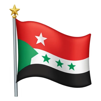 Original Syrian flag sticker