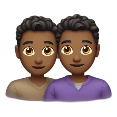 Lovely gay couple sticker